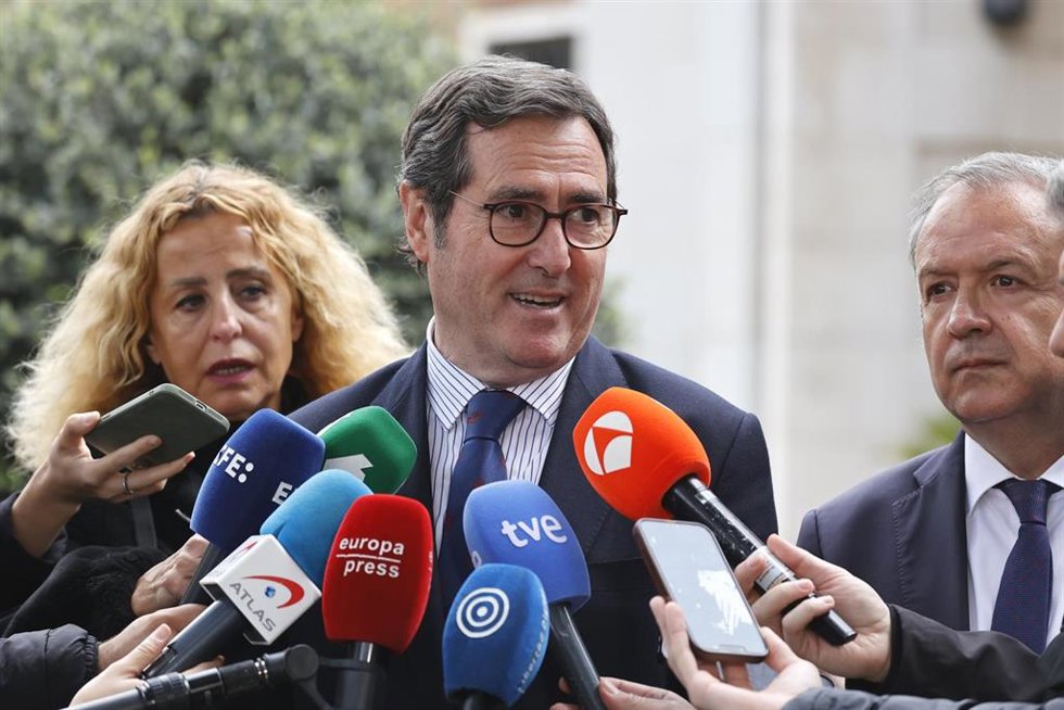 El presidente de la CEOE, Antonio Garamendi.