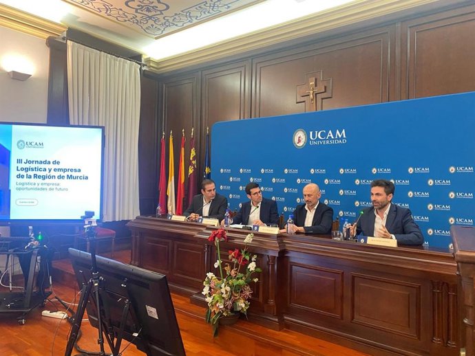 Imagen de la 'III Jornada de logística de la Región de Murcia', organizada por la Universidad Católica de Murcia (UCAM)