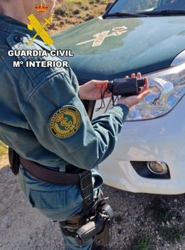 Visor intervenido a un cazador en Burgos.