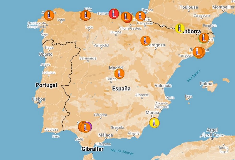 Mapa de entornos escolares de Ecologistas en Acción.