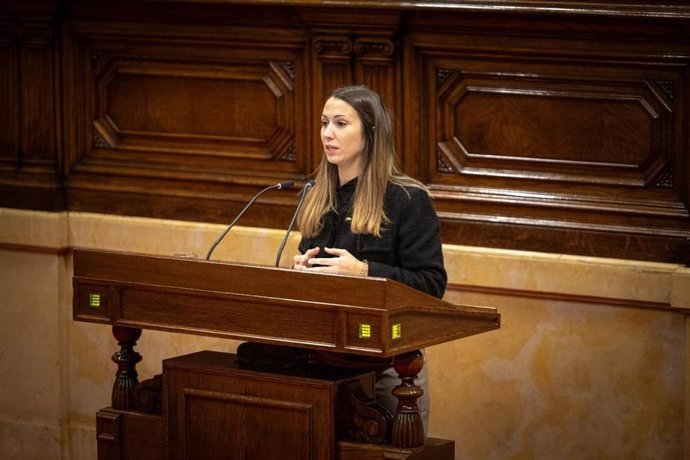 La diputada de Junts y portavoz del grupo en la comisión de Investigación y Universidades, Judith Toronjo.