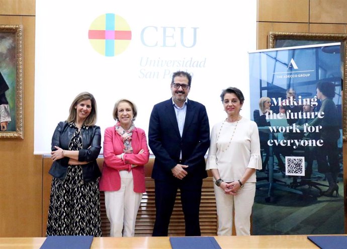 Firma convenio Cátedra CEU y The Adecco Group