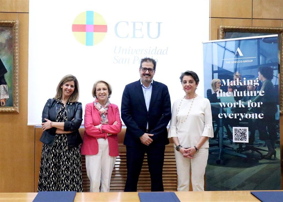 Firma convenio Cátedra CEU y The Adecco Group