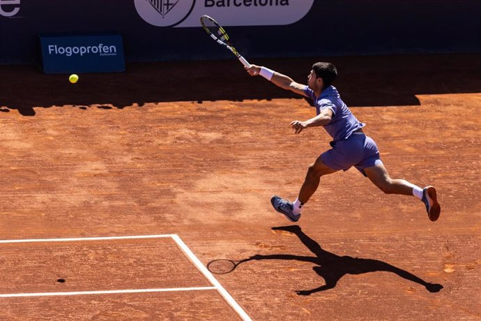 El tenista español Carlos Alcaraz durante el Barcelona Open Banc Sabadell-Conde de Godó 2025