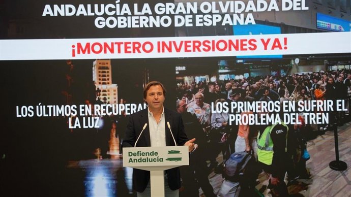 El secretario general del PP-A, Antonio Repullo, este lunes