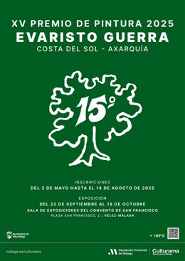 Cartel anunciador del certamen de pintura.