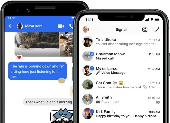 Archivo - Interfaz de Signal