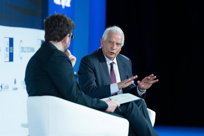 El presidente del Cidob y ex Alto Representante de la Unión Europea para la Política Exterior, Josep Borell, en la 40 Reunió del Cercle