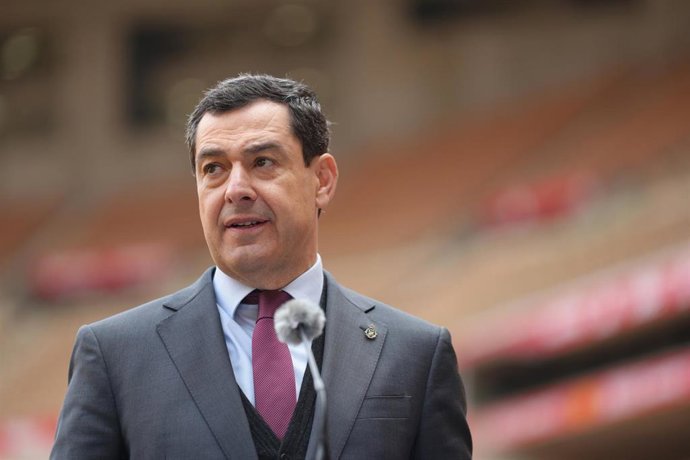 El presidente de la Junta de Andalucía, Juanma Moreno