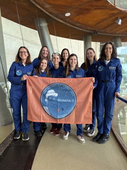 Las tripulantes de Hypatia II.