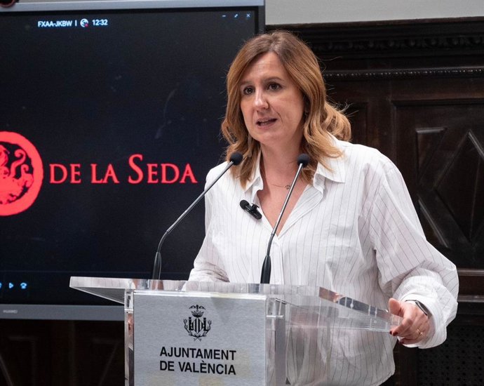 L'alcaldessa de València, María José Catalá, durant la roda de premsa per a parlar dels nous projectes de Bioparc.