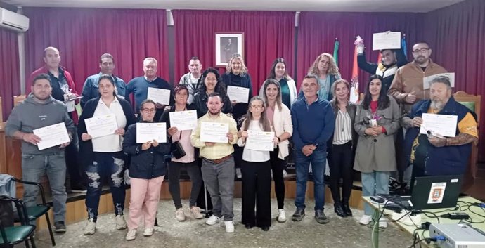 Clausura del proyecto de Formación y Empleo en Huesa.