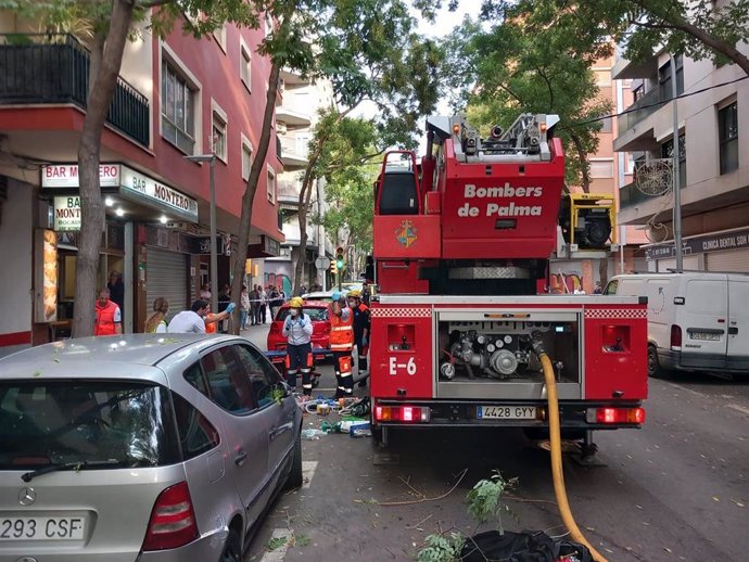 Archivo - Un camión de Bomberos de Palma.