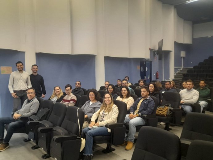 Asistentes al curso de 'Técnico en Implantación de Sistemas de Producción sin Residuos'.