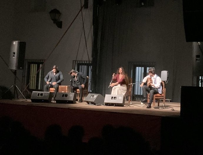 Archivo - Actuación de Sandra Carrasco en la sede de la UNIA en La Rábida (Huelva).