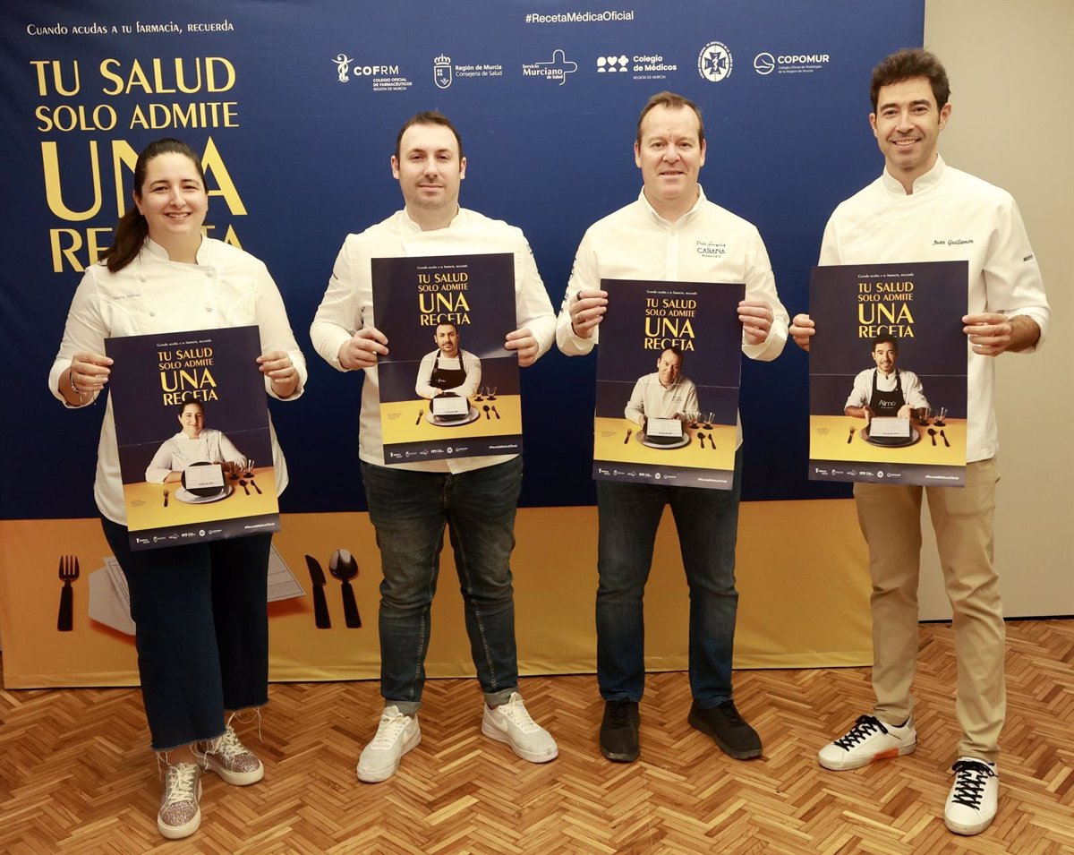Los chefs con Estrella Michelin de la Región promueven el uso de la receta médica oficial