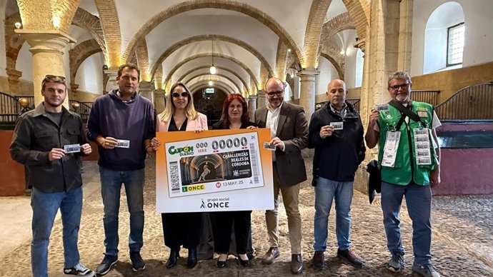 Presentación del cupón que la ONCE dedicará el el 13 de mayo a las Caballerizas Reales de Córdoba.