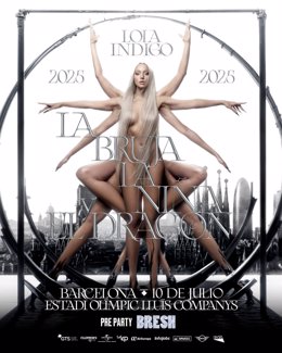 Cartel del concierto de Barcelona de Lola Índigo