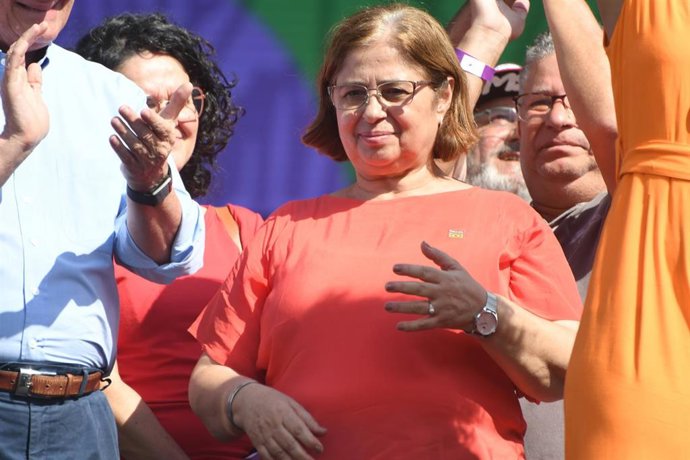 Archivo - Imagen de archivo de la ahora exministra de Mujeres de Brasil, Cida Goncalves, en un acto con el gabinete del presidente del país, Luiz Inácio Lula da Silva