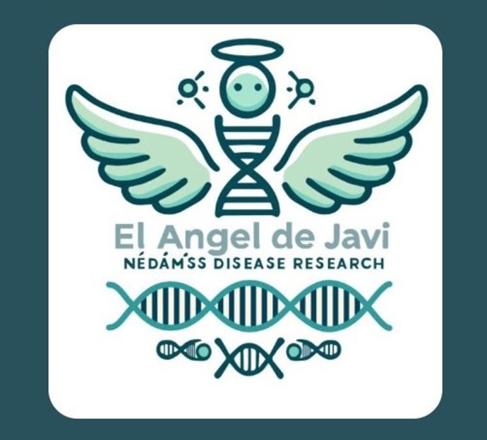 Logo de la asociación de 'El Ángel de Javi' que recauda fondos para la investigación del NEDAMSS, una enfermedad rara de origen genético vinculada a mutaciones en el gen IRF2BPL.
