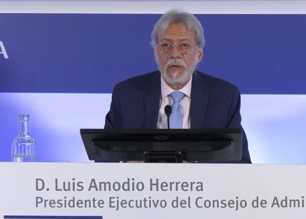 Archivo - El presidente de OHLA, Luis Amodio