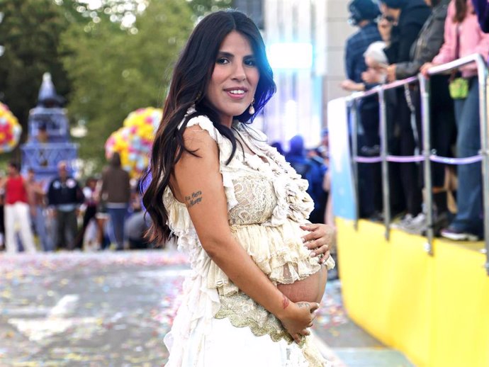 Isa Pantoja durante el estreno del nuevo programa de TVE 'La familia de la tele'