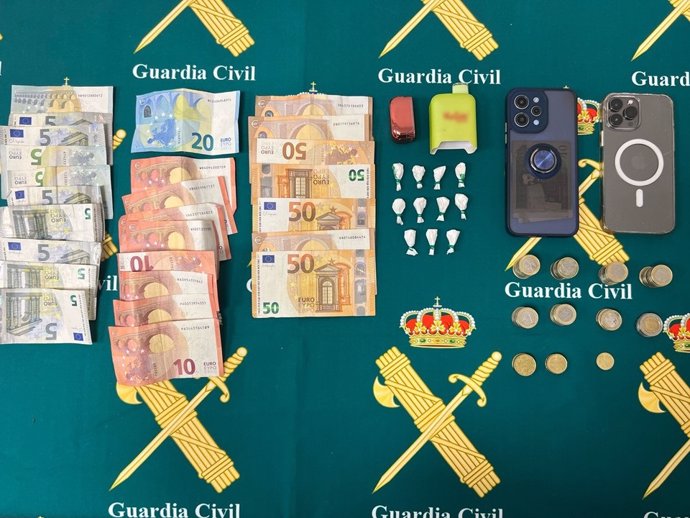 Material intervenido en la operación