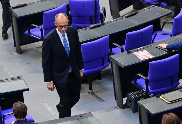 El líder democristià Friedrich Merz al Bundestag