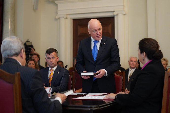 Archivo - El primer ministro de Nueva Zelanda, Christopher Luxon.