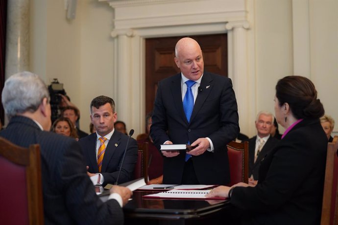 Archivo - El primer ministro de Nueva Zelanda, Christopher Luxon.