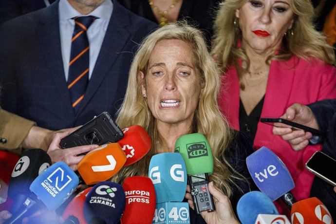 Archivo - La consejera de Economía y Hacienda de la Comunidad de Madrid, Rocío Albert, atiende a los medios de comunicación a su salida del Consejo de Política Fiscal y Financiera (CPFF), en Madrid (España).  