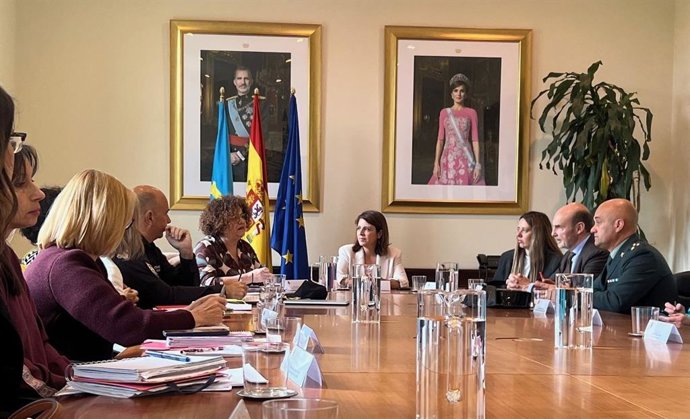 Reunión sobre el nuevo protocolo de menores  mantenida este martes en Delegación del Gobierno.