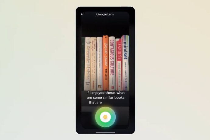 Experiencia de búsqueda con Modo IA y Google Lens.