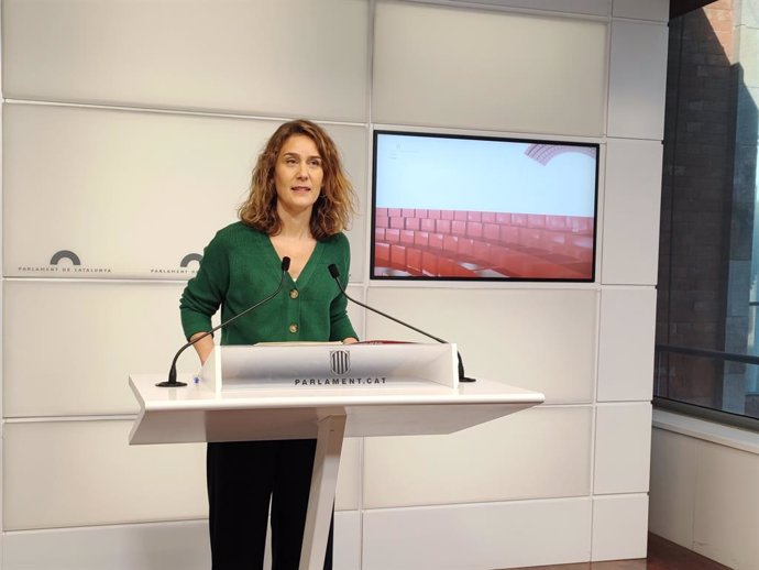 Archivo - La líder dels Comuns al Parlament, Jéssica Albiach