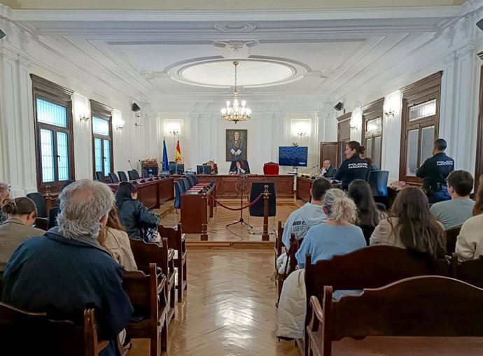 Sala de la Audiencia Provincial de León donde se celebra el juicio conta la auxiliar del centro de mayores.