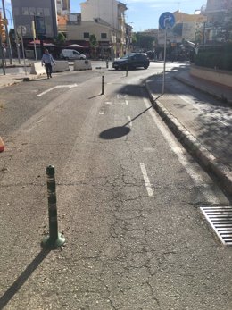 Renovación del pavimento en la calle Monsenyor Palmer y la plaza del Pont.