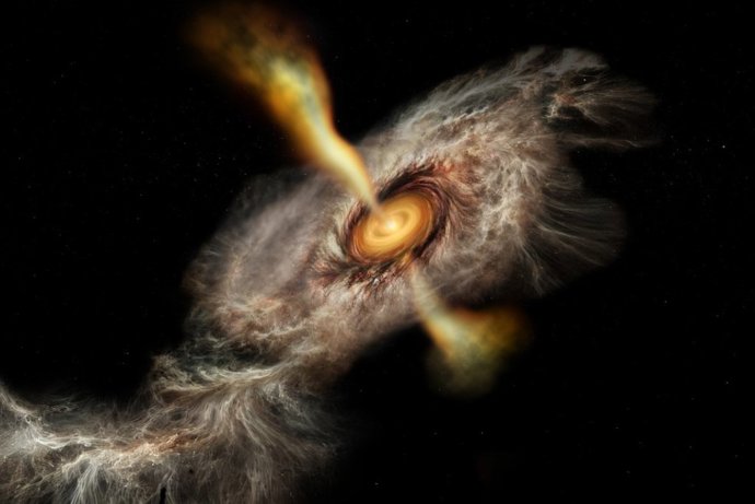 Gas amoniaco que cae en el disco de acreción y alimenta a Cepheus A HW2