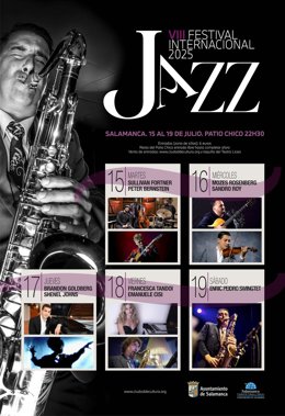 Cartel del VIII Festival Internacional de Jazz de Salamanca.