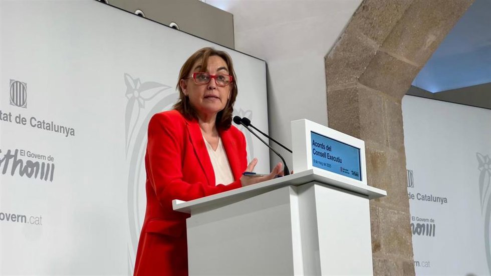 La consellera de Territorio, Vivienda y Transición Ecológica de la Generalitat, Sílvia Paneque, en una rueda de prensa tras el Consell Executiu