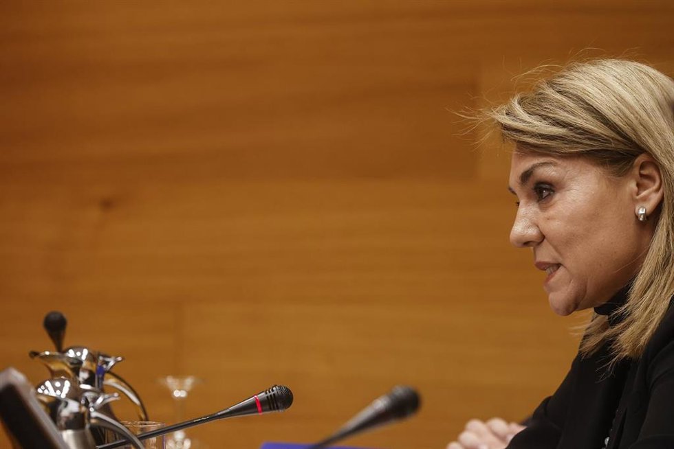 Archivo - La vicepresidenta y consellera de Servicios Sociales, Igualdad y Vivienda, Susana Camarero, durante una rueda de prensa, en imagen de archivo.