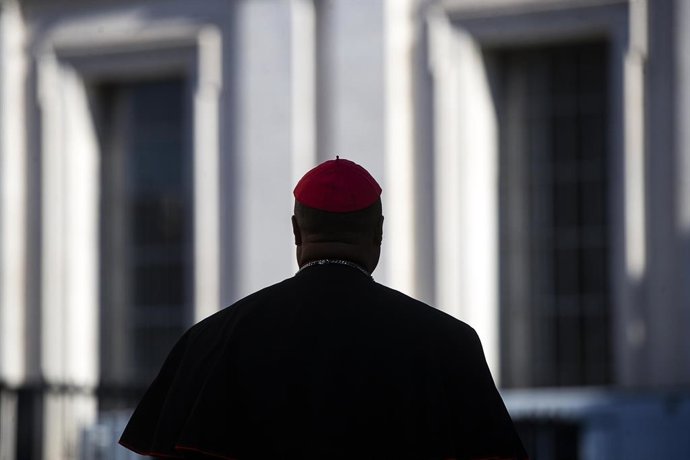 April 30, 2025, Vatican City, VATICAN CITY: Cardinals arrives for the seventh meeting of the General Congregation of Cardinals, in Vatican City, 30 April 2025. ANSA/ANGELO CARCONI,Image: 993823126, License: Rights-managed, Restrictions: * Italy Rights Out