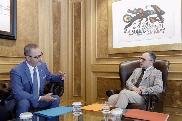 Xavier Espot con Nicolas Eybalin.