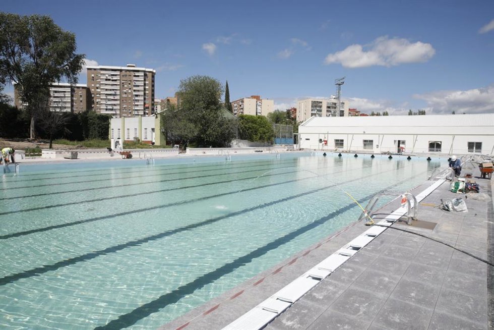 Obras de la piscina del Centro Deportivo Municipal Luis Aragonés