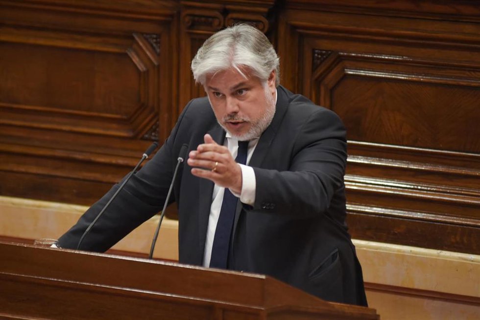 El presidente de Junts en el Parlament, Albert Batet