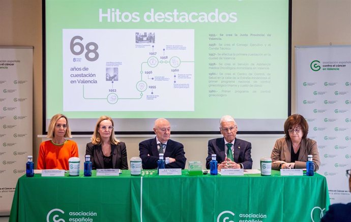 Rueda de prensa de la Asociación Española contra el Cáncer (Aecc)