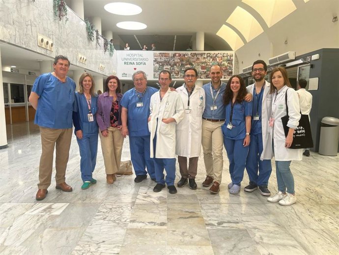 Integrantes de la Unidad de Coloproctología del Hospital Universitario Reina Sofía de Córdoba.