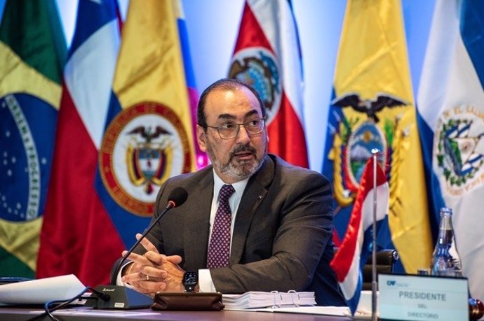 Archivo - Sergio Díaz-Granados, presidente ejecutivo del Banco de Desarrollo de América Latina (CAF)