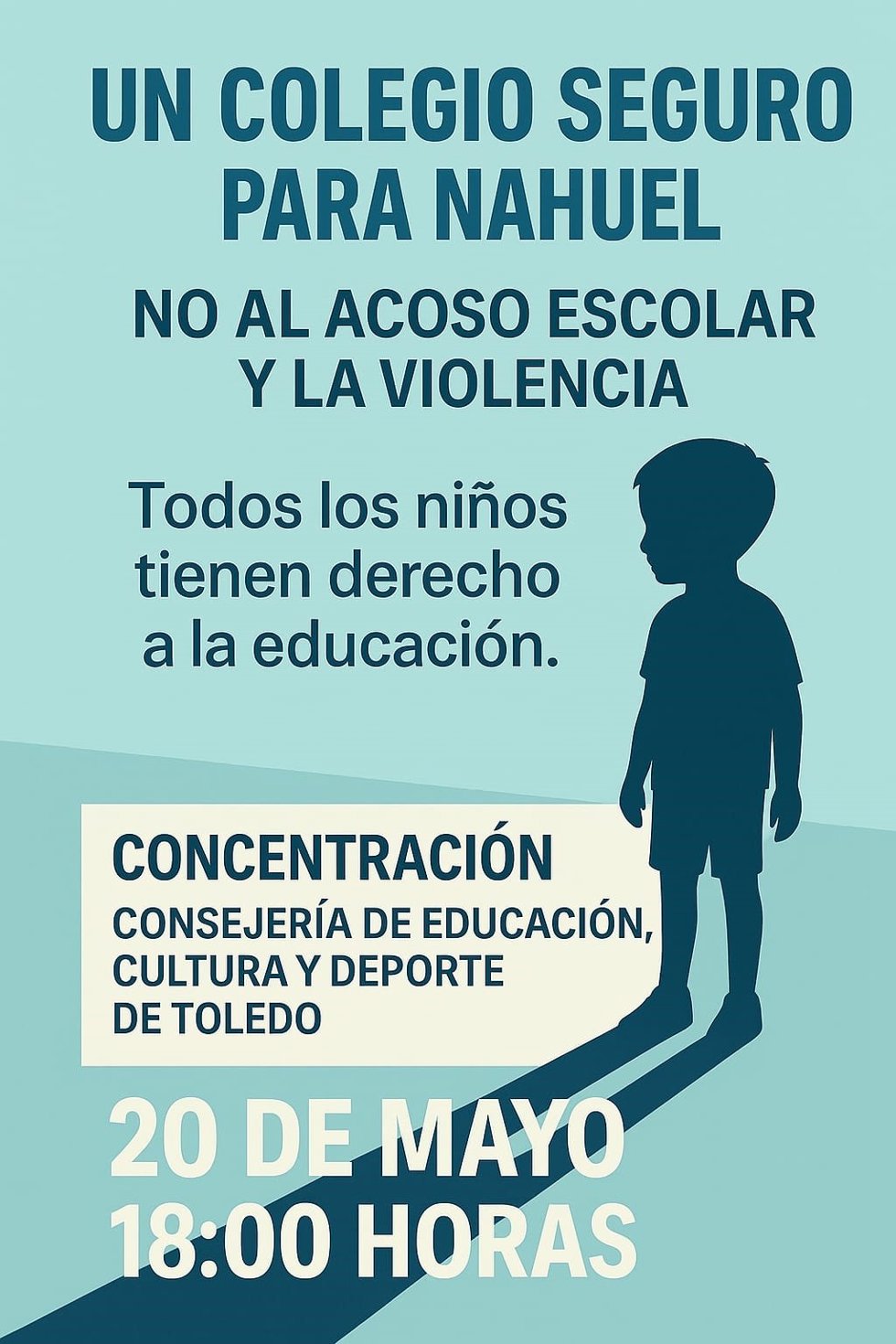Concentración 'Un colegio seguro para Nahuel'