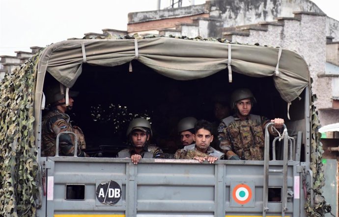 Imagen de archivo de efectivos del Ejército de India tras el inicio de la operación Sindoor.