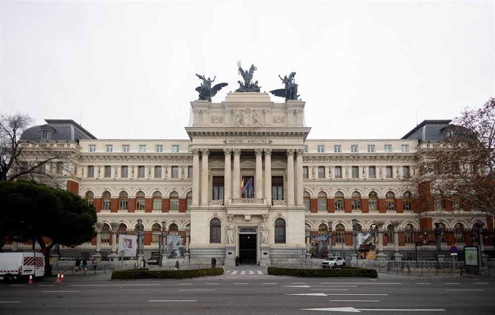 Archivo - Fachada del Ministerio de Agricultura, Pesca y Alimentación, a 8 de febrero de 2024, en Madrid (España). El Ministerio de Agricultura, Pesca y Alimentación (MAPA) es el departamento de la Administración General del Estado encargado de la propu